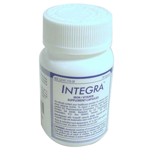Integra Professional 125 Mg Iron Vitamin Supplement Capsules, 30 Ea