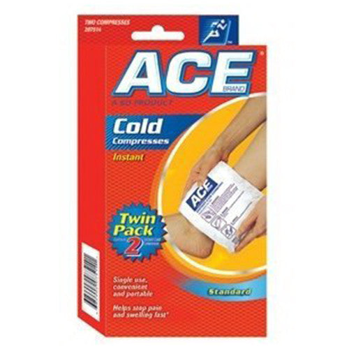 Ace Instant Cold Compress Twin Pack, Model No : 7514, 1 Ea