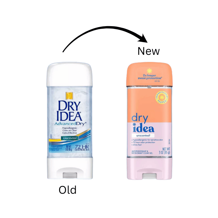 Dry Idea Advanced Dry Hypo Allergenic Clear Gel Antiperspirant And Deodorant, Unscented, 3 Oz