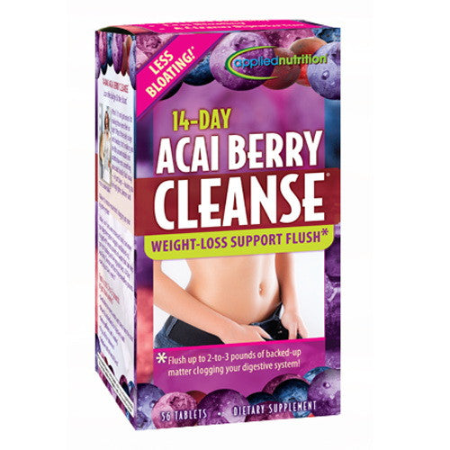 Acaiberry Cleanse Weight Loss Flush Tablets, 14 Day - 56 Ea