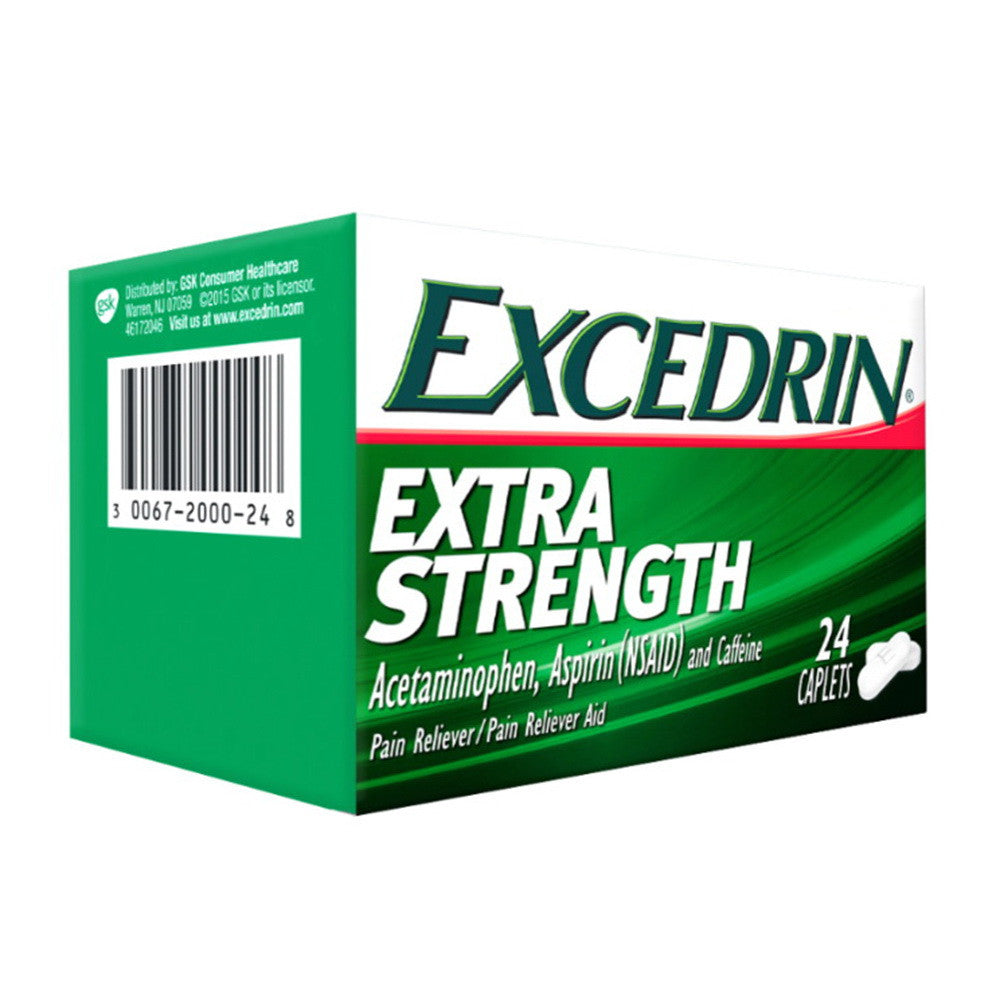 Excedrin Extra Strength for Headache and Pain Relief Caplets, 24 Ea