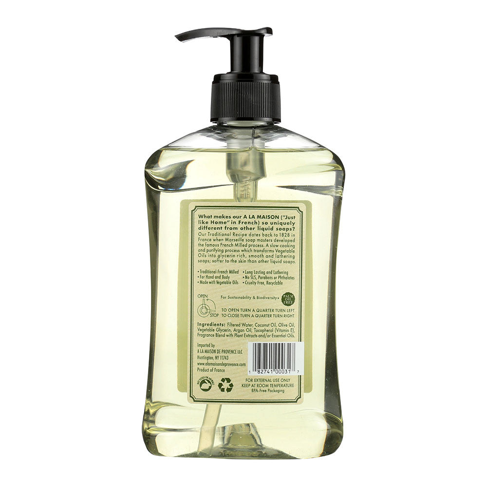 A La Maison Liquid Soap For Hand And Body Rosemary Mint 16.9 Oz (500ml)