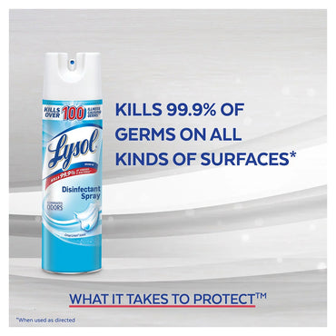 LysolDisinfectant Spray To Go Crisp Linen, Aerosol Spray, 1 Oz