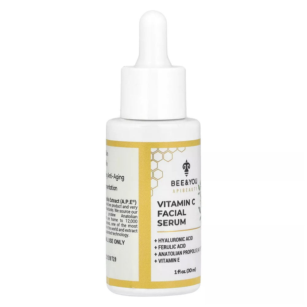 Bee and You Vitamin C Moisturizing Anti Aging Facial Serum 1Oz (30ml)