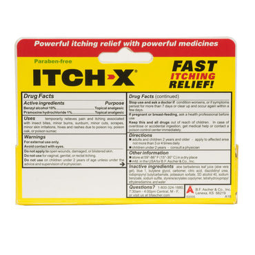 Itch-X Dual Acting Anti-Itch Gel With Aloe Vera, 1.25 Oz