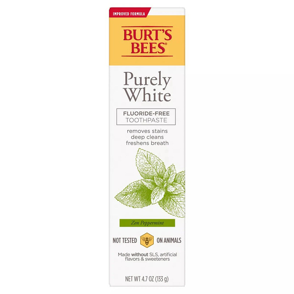 Burts Bees Toothpaste Purely White Zen Peppermint 4.7Oz (133g)