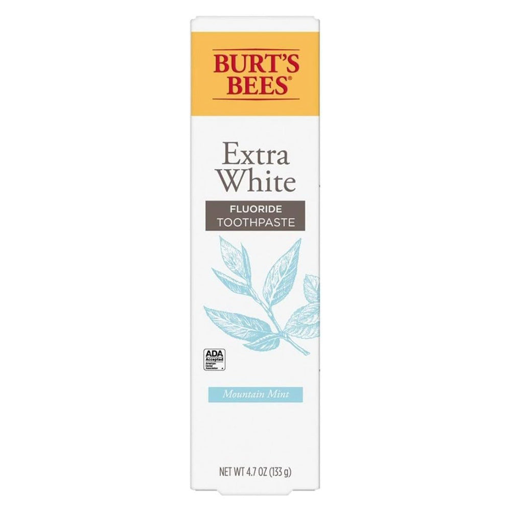 Burts Bees Toothpaste Extra White Mountain Mint 4.7Oz (133g)