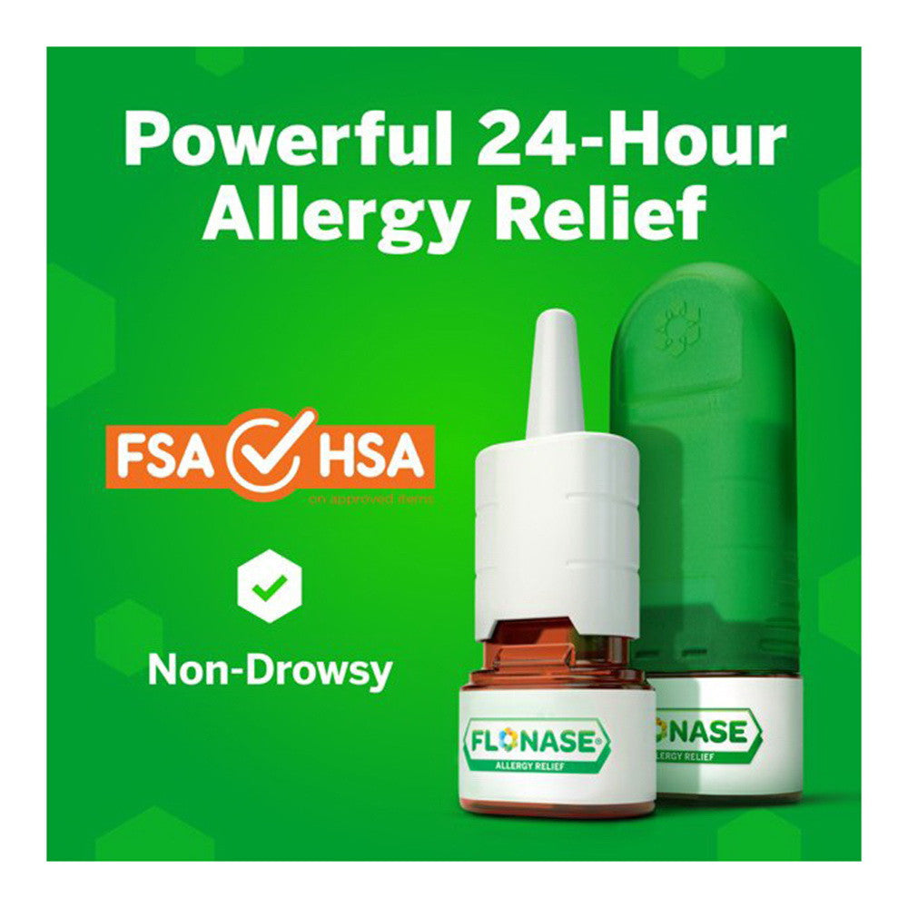 Flonase 24hr Allergy Relief Nasal Spray, Full Prescription Strength, 288 Sprays