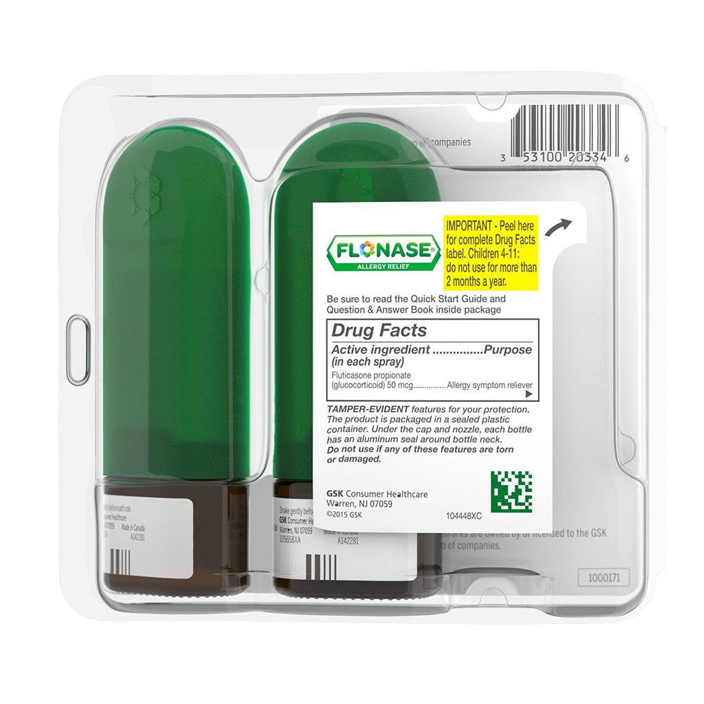 Flonase 24hr Allergy Relief Nasal Spray, Full Prescription Strength, 288 Sprays