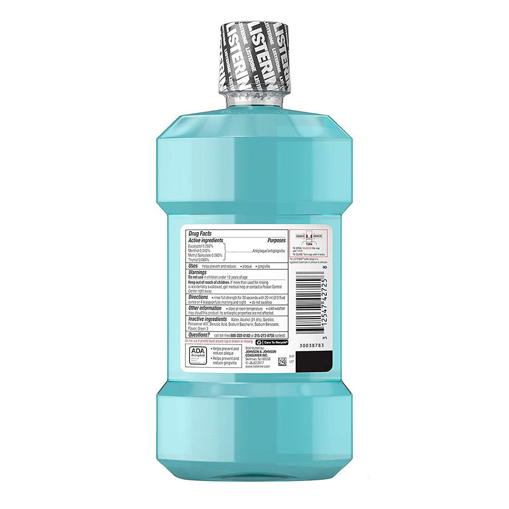 Listerine Antiseptic Cool Mint Mouthwash, 16.9 Oz