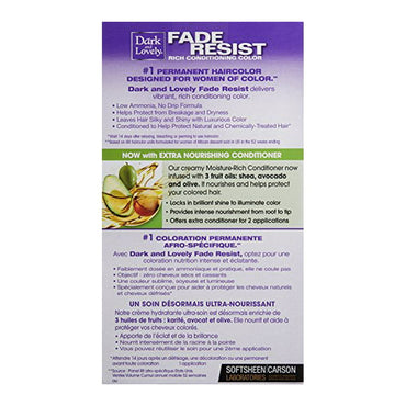 SoftSheen Carson Dark and Lovely Fade Resist Rich Conditioning Color, 374 Rich Auburn Kit