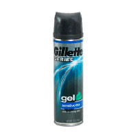 Gillette Series Shaving Gel With Soothing Aloe, Sensitive Skin, (Fromerly Sensitive Cool Wave) - 7 Oz