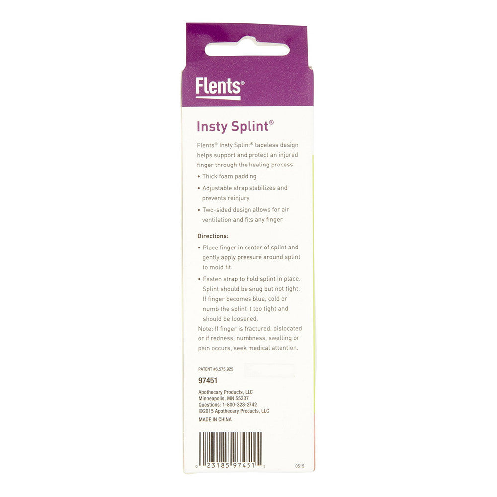 Flents Insty Splint Two Sided Finger Splints Value Pack, Medium and Large, 2 Ea