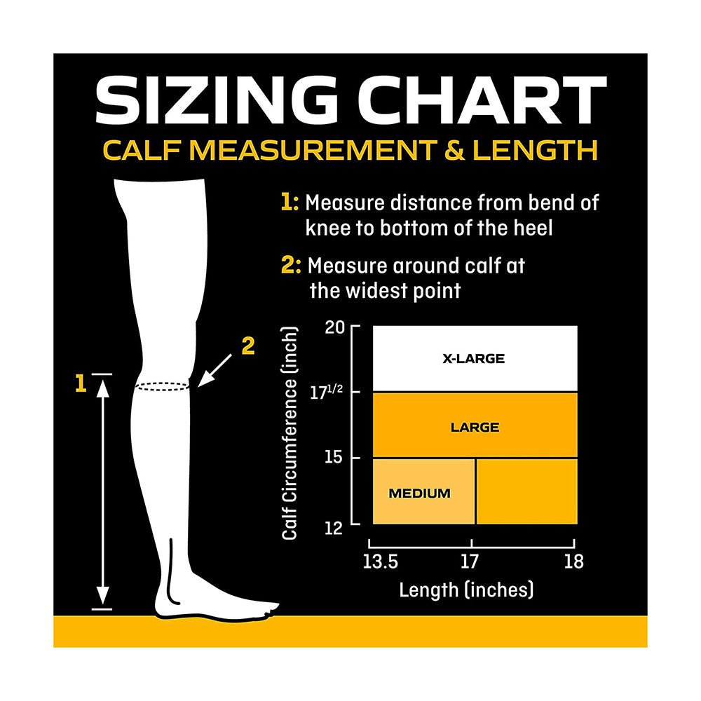 Futuro Anti-Embolism Knee Length Stockings, Moderate Compression, Closed Toe, X-Large Regular, White