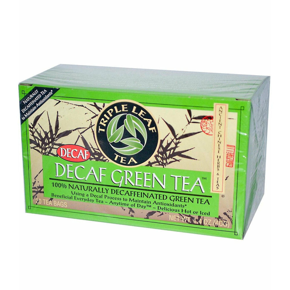 Triple Leaf Tea Decaf Green Tea, 20 Ea
