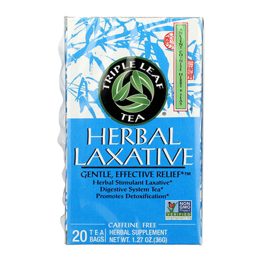 Triple Leaf Tea Herbal Laxative Tea, 20 Ea