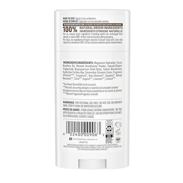 Schmidts Deodorant Stick Clean, Coconut, 2.65 Oz