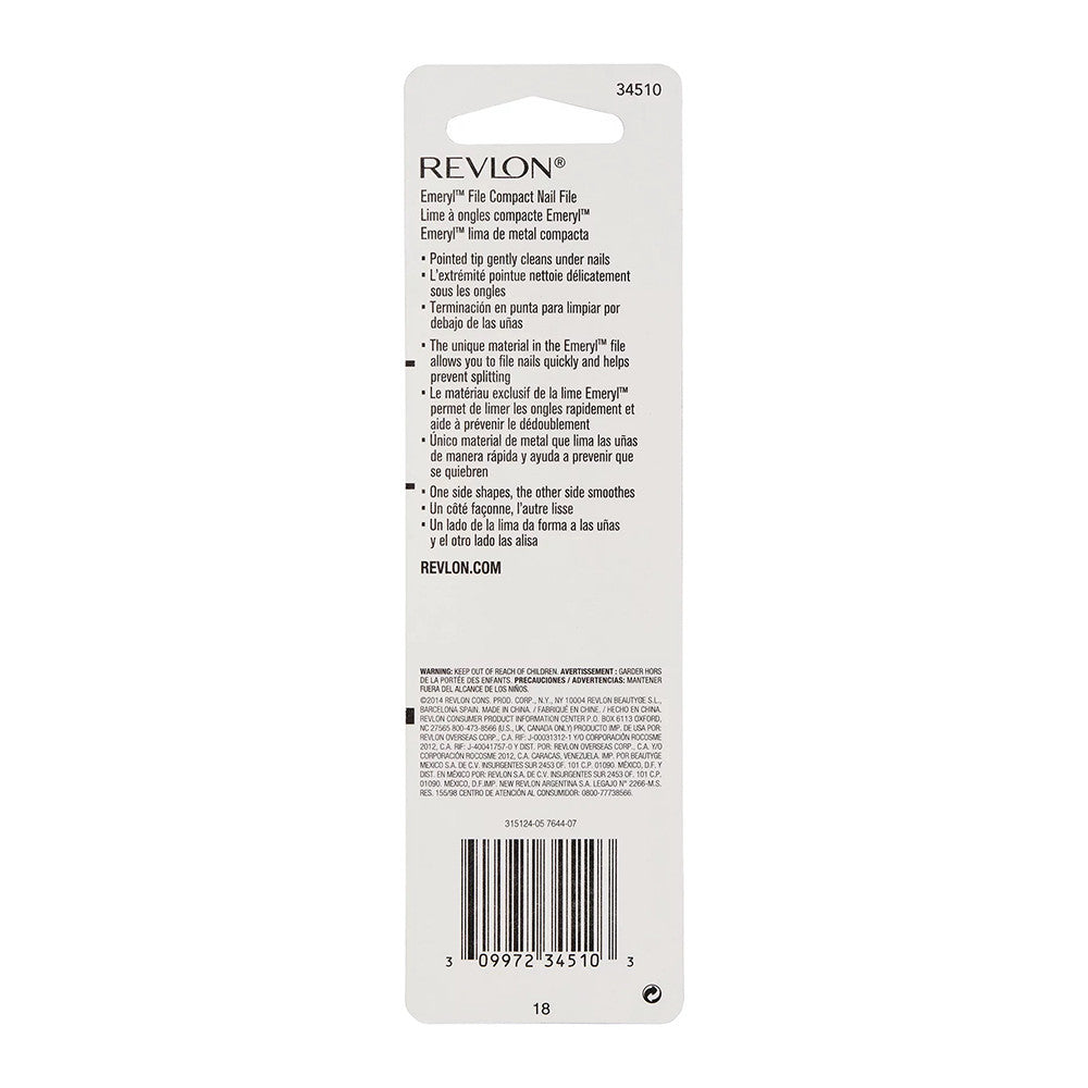Revlon Compact Emery File With Soft Touch Handle, 1 Ea