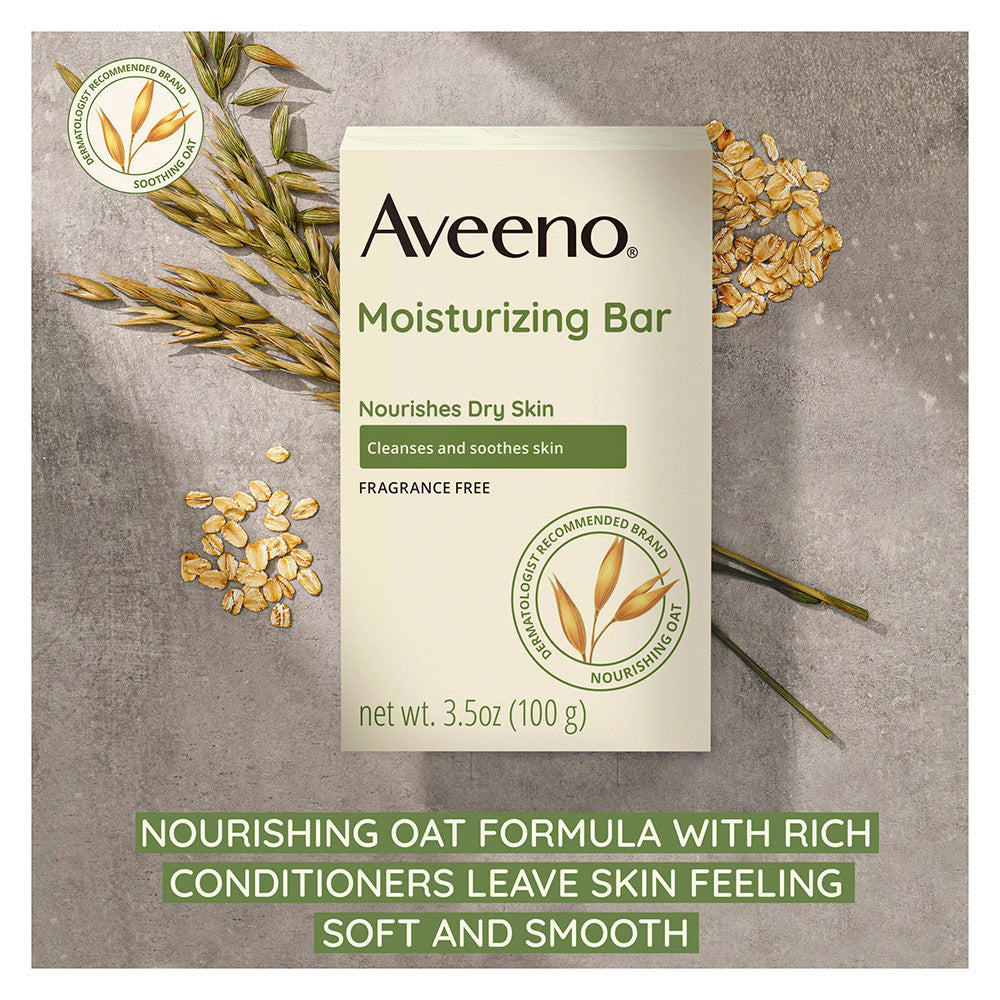 Aveeno Moisturizing Bar For Dry Skin, 3.5 Oz