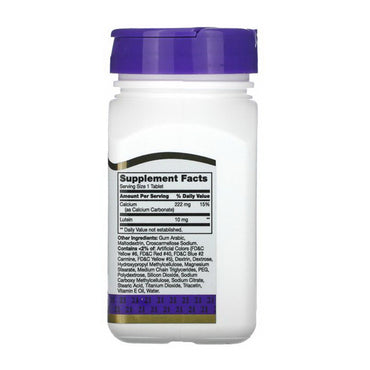 21st Century Lutein 10 mg Tablets for Eye Health, 60 Ea