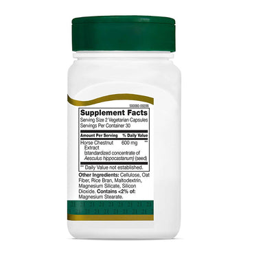 21st Century Standardized Horse Chestnut Extract Vegetarian Capsules, 60 Ea