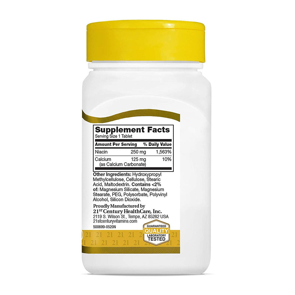 21st Century Niacin Prolonged Release 250 mg Tablets, 110 Ea