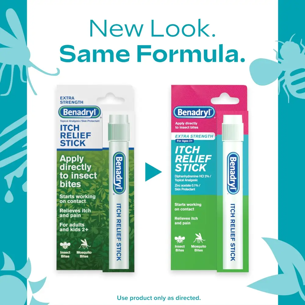 Benadryl Extra Strength Itch Relief Stick, 0.47 Oz