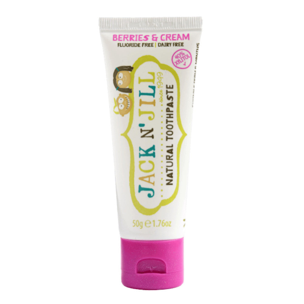 Jack N Jill Natural Toothpaste, Berries And Cream, 6 Ea