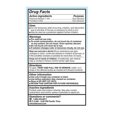 Refresh Classic Lubricant Eye Drops, 50 Ea