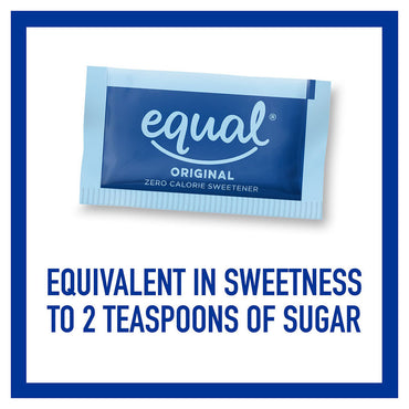 Equal Original Zero Calorie Sweetener, Sugar Substitute Packets, 2000 Ea