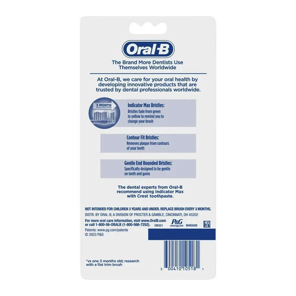 Oral-B Indicator Contour Clean Soft Bristle Manual Toothbrush, 6 Ea