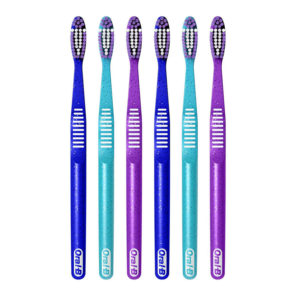 Oral-B Bright and Clean Toothbrush Pack, Medium, 6 Ea