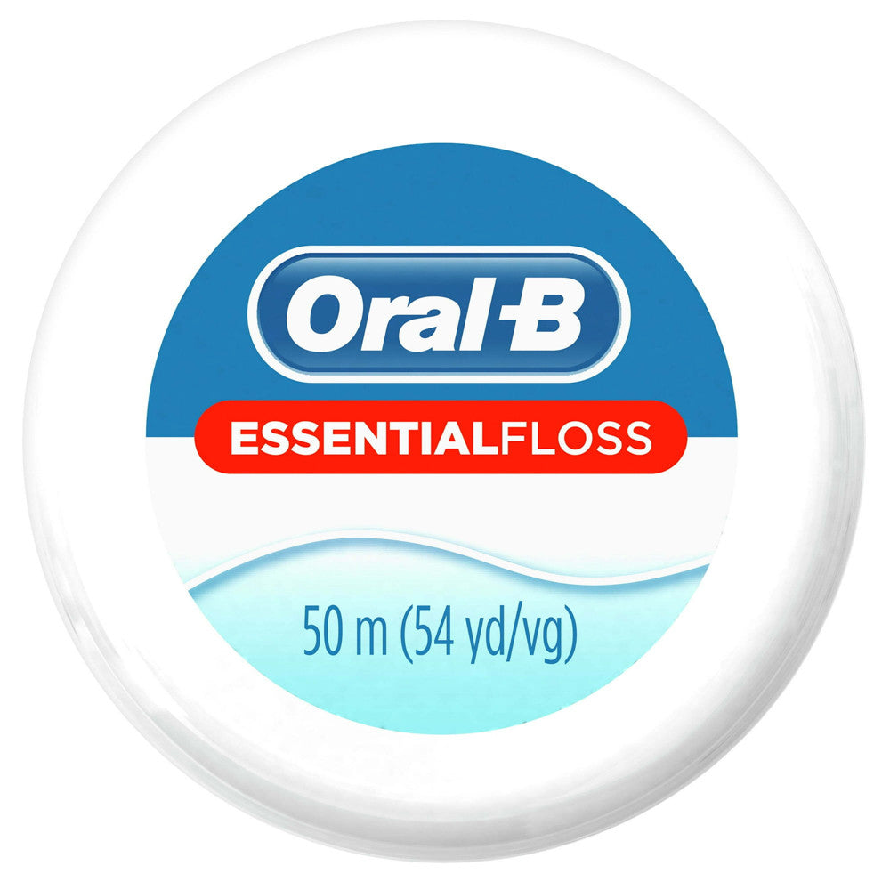 Oral-B Essential Floss Dental Floss, Waxed Mint, 55 Yards