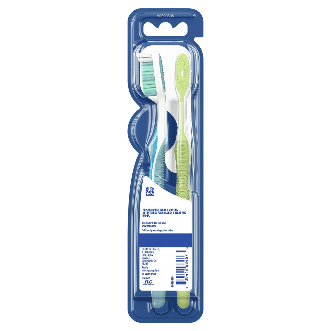 Oral B Advantage Artica Toothbrush, Regular / Medium 50 - 2/Pack