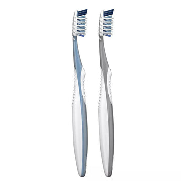Oral B Cross Action All In One Toothbrush Twin Pack, Medium Bristle, 2 Ea