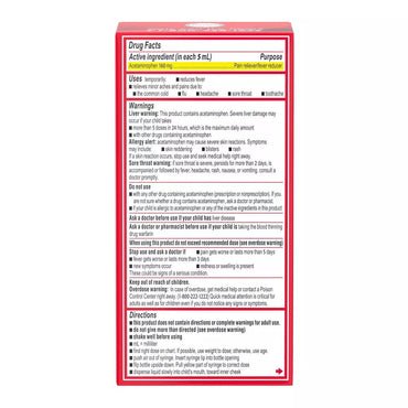 Infants Tylenol Oral Suspension, Fever Reducer and Pain Reliever, Grape Flavor, 1 oz