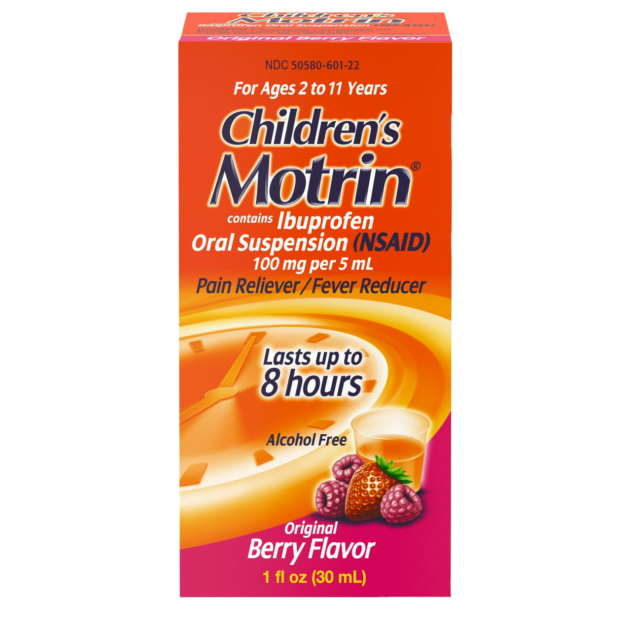 Childrens Motrin Oral Suspension Liquid, Origial Berry Flavor, 1 oz