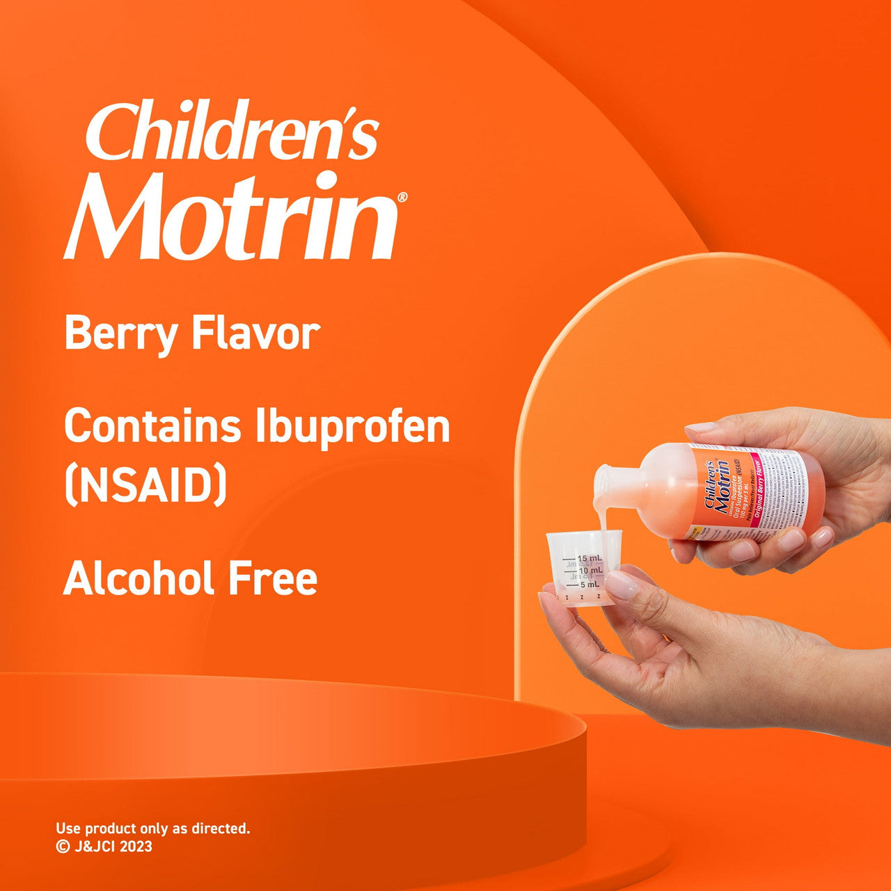 Motrin Childrens Ibuprofen Oral Suspension, Original Berry, 4 Oz
