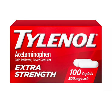 Tylenol Extra Strength Caplets For Adults, 100 Ea