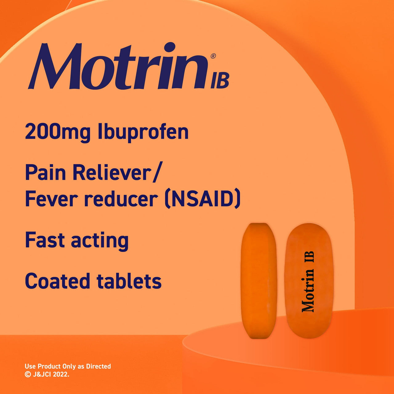 Motrin Ib Pain Reliever-Fever Reducer Caplets, 24 Ea
