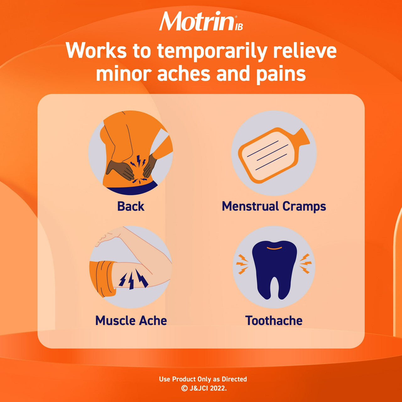 Motrin Ib Pain Reliever-Fever Reducer Caplets, 24 Ea