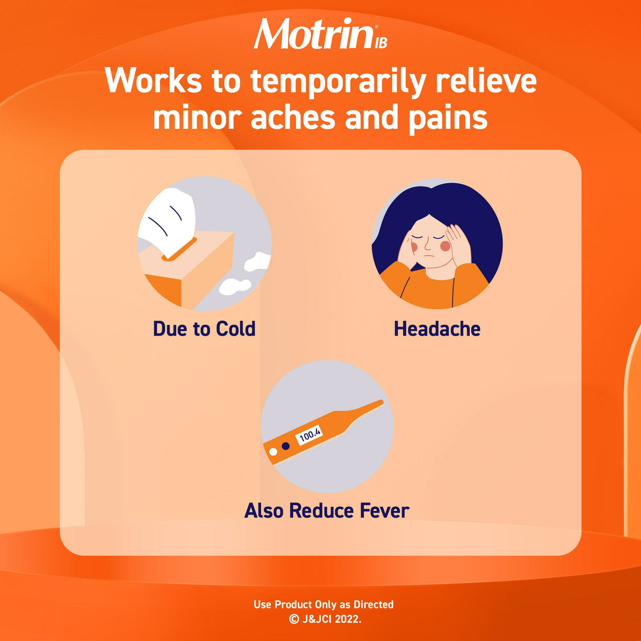Motrin Ib Pain Reliever-Fever Reducer Caplets, 24 Ea