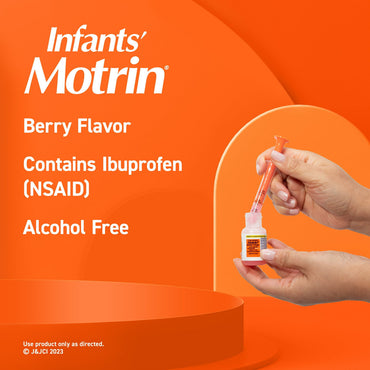 Motrin Concentrated Infants Drops Pain Reliever and Fever Reducer, Berry Flavor, 0.5 Oz
