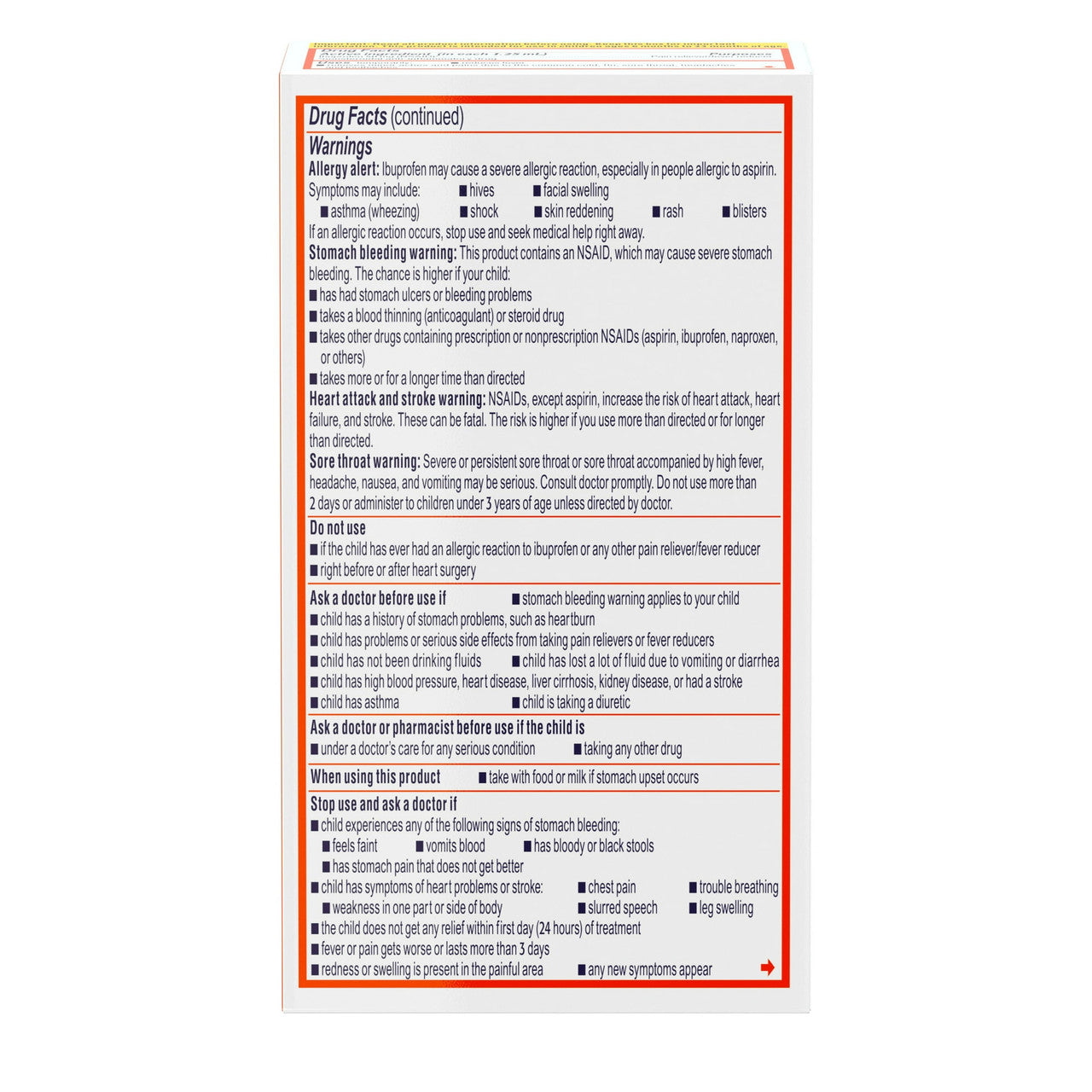 Motrin Concentrated Infants Drops Pain Reliever and Fever Reducer, Berry Flavor, 0.5 Oz