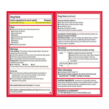 Tylenol 8 Hour Arthritis Pain RelieverAcetaminophen Extended Release Caplets, 24 Ea