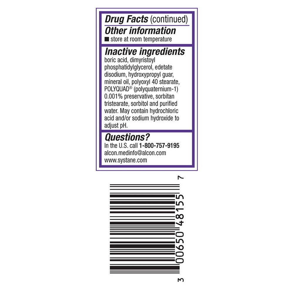 Alcon Systane Complete Optimal Dry Eye Relief Drops, 0.17 Oz