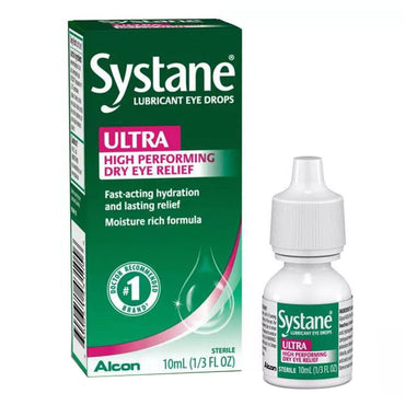 Systane Ultra High Performance Lubricant Eye Drops By Alcon, 10Ml