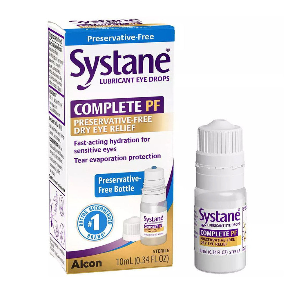 Systane Complete PF Dry Eye Relief Lubricant Drops, 0.34 Oz