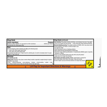 Voltaren Diclofenac Sodium Topical Arthritis Pain Relief Gel, 3.5 Oz