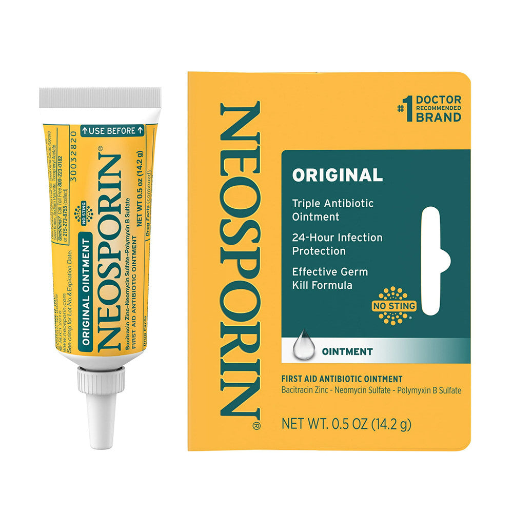 Neosporin Original First Aid Antibiotic Bacitracin Ointment, 0.5 Oz